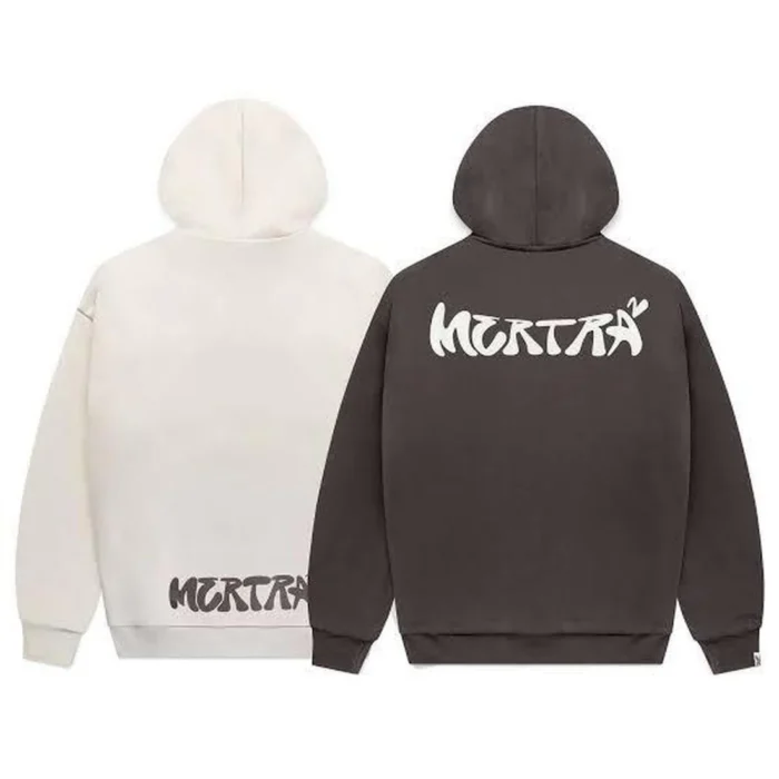 Mertra Beige and Brown Hoodie - Image 4