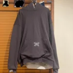 Mertra Beige and Brown Hoodie - Image 3