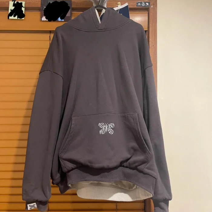 Mertra Beige and Brown Hoodie - Image 3